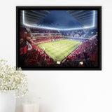 Milan San Siro Stadium, Stadium Canvas, Sport Art, Gift for him, Framed Canvas Prints Wall Art Decor, Framed Picture