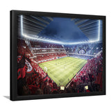 Milan San Siro Stadium, Stadium Canvas, Sport Art, Gift for him, Framed Art Prints Wall Art Decor, Framed Picture
