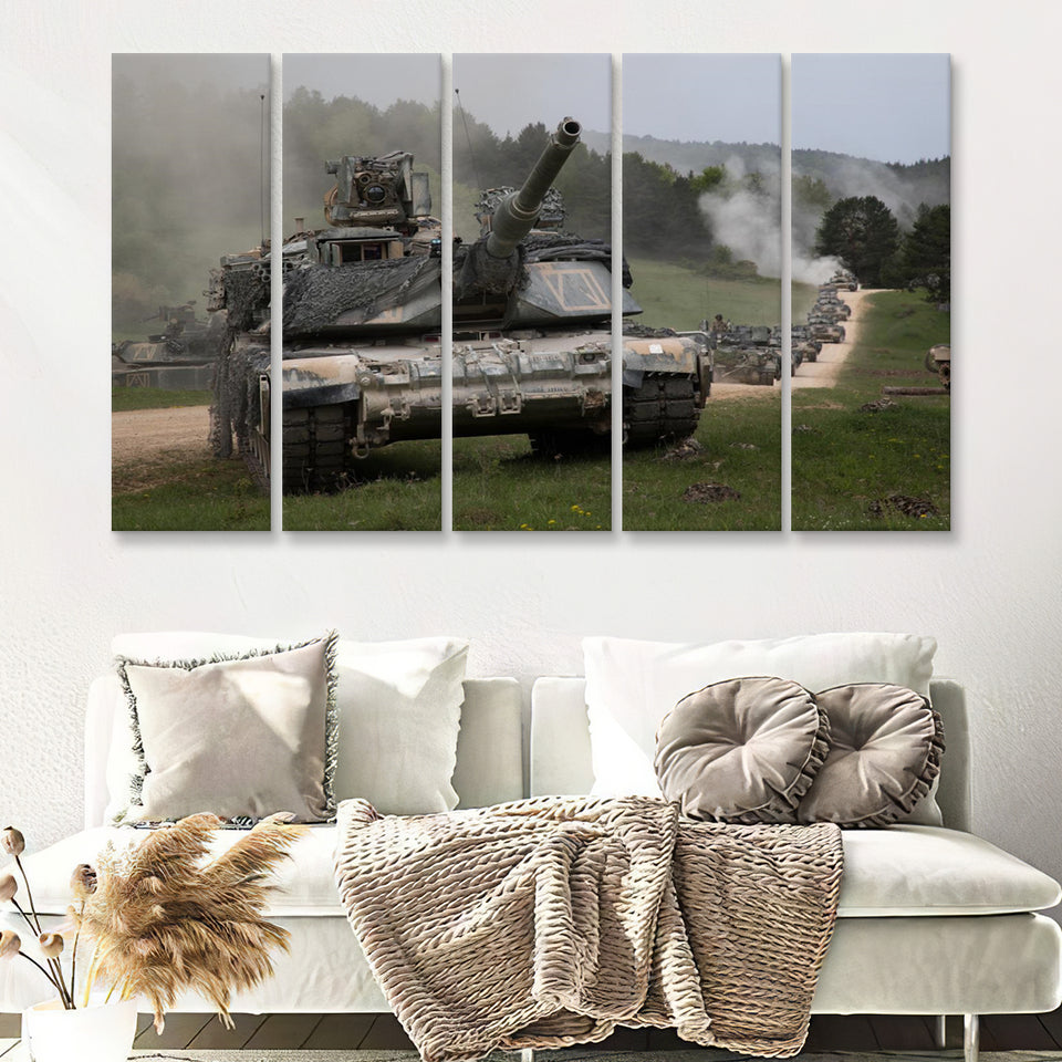 Military Forces 5 Pieces B Canvas Prints Wall Art - Painting Canvas, Multi Panels,5 Panel, Wall Decor