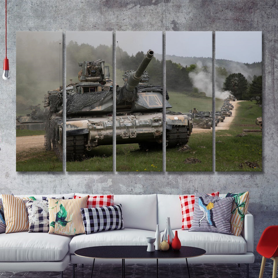 Military Forces 5 Pieces B Canvas Prints Wall Art - Painting Canvas, Multi Panels,5 Panel, Wall Decor