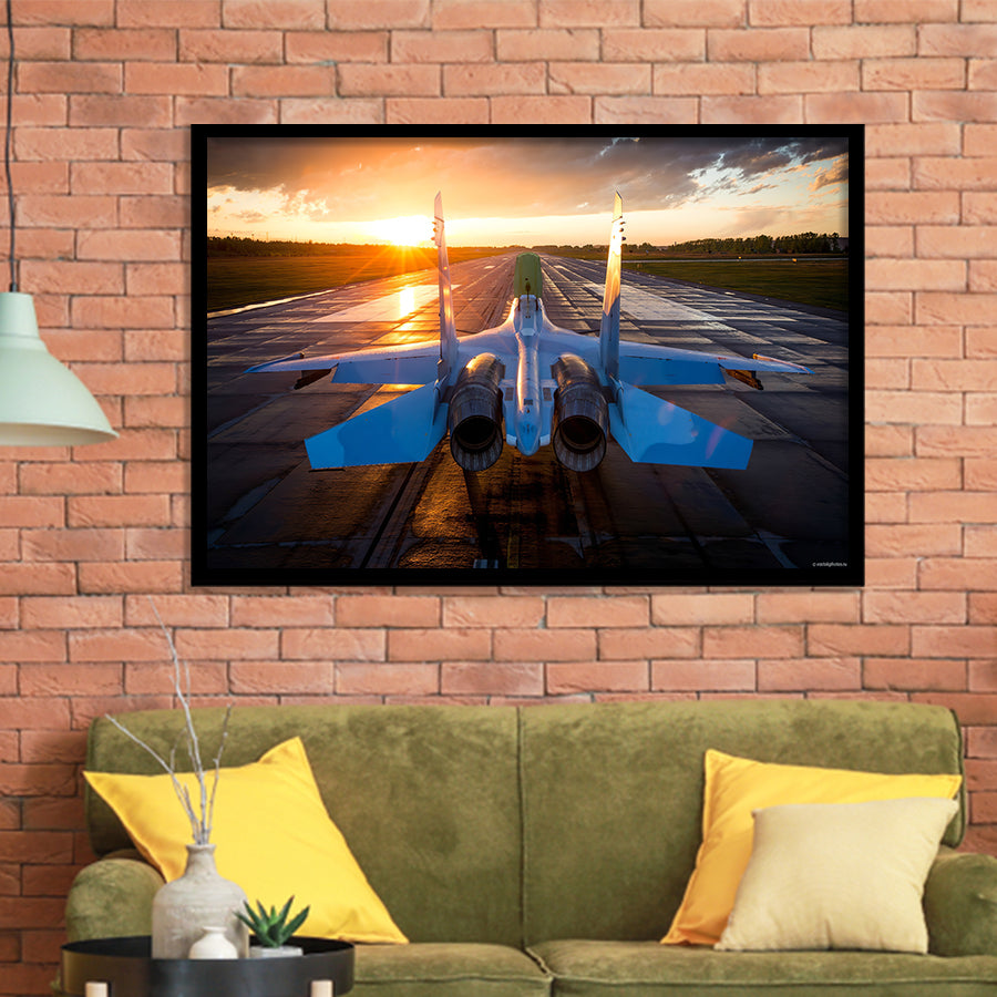Military Knowledge Sukhoi Su-30 Multirole Fighter Jet Framed Art Prints Wall Decor - Painting Prints, Home Decor,Framed Picture, For Sale