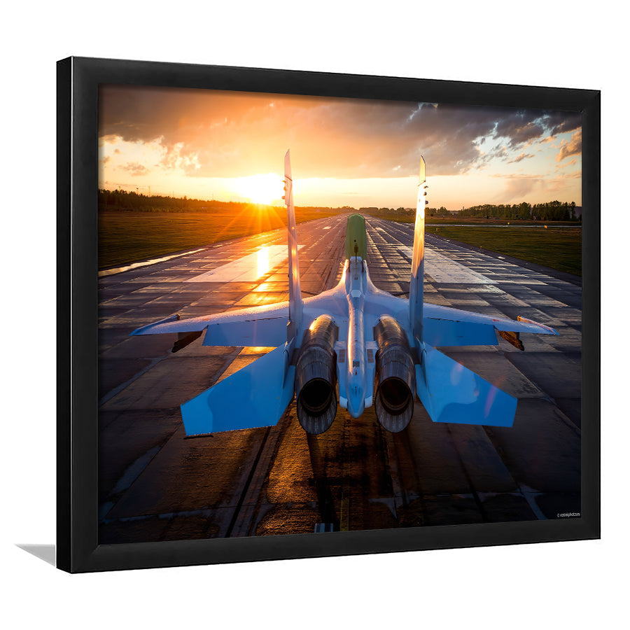 Military Knowledge Sukhoi Su-30 Multirole Fighter Jet Framed Art Prints Wall Decor - Painting Prints, Home Decor,Framed Picture, For Sale