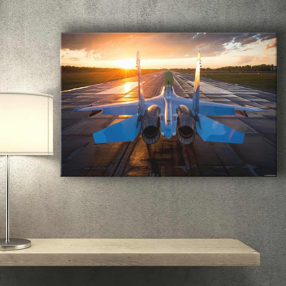 Military Knowledge Sukhoi Su-30 Multirole Fighter Jet Canvas Prints Wall Art - Painting Canvas, Wall Decor,Art Prints, Painting Prints