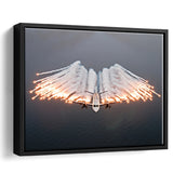 Military Plane Air Force Framed Canvas Prints Wall Art Decor - Painting Canvas, Black Framed Picture