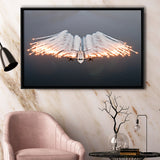 Military Plane Air Force Framed Canvas Prints Wall Art Decor - Painting Canvas, Black Framed Picture