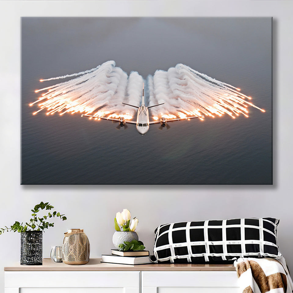 Military Plane Air Force Canvas Prints Wall Art Decor - Painting Canvas, Art Prints, Ready to Hang