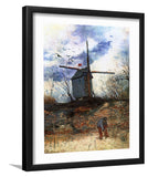 Mill By Vincent Van Gogh-Canvas Art,Art Print,Framed Art,Plexiglass cover