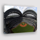 Miller Park Milwaukee Wisconsin, Stadium Canvas, Sport Art, Gift for him, Fan Gift, Canvas Prints Wall Art Decor