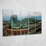 Miller Park Stadium in Milwaukee, Stadium Canvas, Sport Art, Gift for him, Multi Panels B, Canvas Prints Wall Art Decor