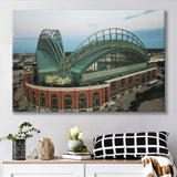 Miller Park Stadium in Milwaukee, Stadium Canvas, Sport Art, Gift for him, Fan Gift, Canvas Prints Wall Art Decor