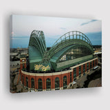 Miller Park Stadium in Milwaukee, Stadium Canvas, Sport Art, Gift for him, Fan Gift, Canvas Prints Wall Art Decor
