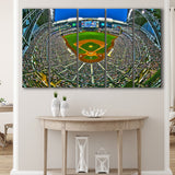 Miller Park in Wisconsin, Stadium Canvas, Sport Art, Gift for him, Multi Panels B, Canvas Prints Wall Art Decor