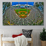 Miller Park in Wisconsin, Stadium Canvas, Sport Art, Gift for him, Multi Panels B, Canvas Prints Wall Art Decor