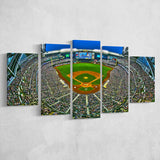 Miller Park in Wisconsin, Stadium Canvas, Sport Art, Large Canvas, Multi Panels, Canvas Prints Wall Art Decor