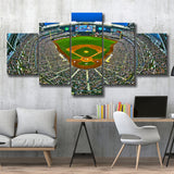 Miller Park in Wisconsin, Stadium Canvas, Sport Art, Large Canvas, Multi Panels, Canvas Prints Wall Art Decor