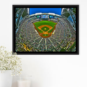 Miller Park in Wisconsin, Stadium Canvas, Sport Art, Gift for him, Framed Canvas Prints Wall Art Decor, Framed Picture