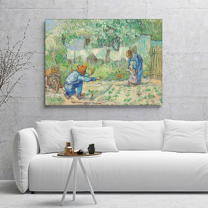 Millet'S First Steps By Vincent Van Gogh Canvas Wall Art - Canvas Prints, Prints for Sale, Canvas Painting, Canvas On Sale