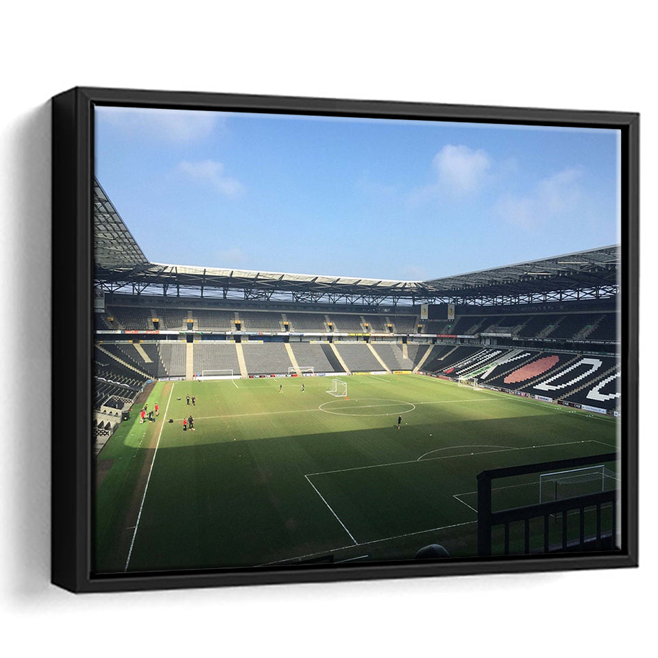 Milton Keynes Dons Stadium Framed Canvas Prints Stadium MK Wall Art,Sport Stadium Art Prints, Fan Gift