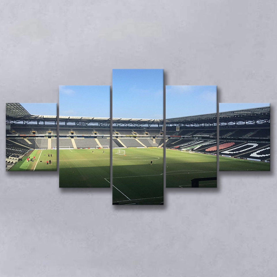 Milton Keynes Dons Stadium Canvas Prints Stadium MK Wall Art,Multi Panels,Sport Stadium Art Prints, Fan Gift