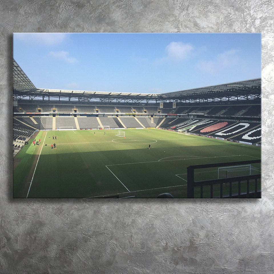 Milton Keynes Dons Stadium Canvas Prints Stadium MK Wall Art,Sport Stadium Art Prints, Fan Gift, Wall Decor