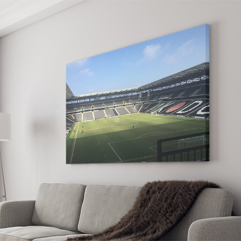 Milton Keynes Dons Stadium Canvas Prints Stadium MK Wall Art,Sport Stadium Art Prints, Fan Gift, Wall Decor