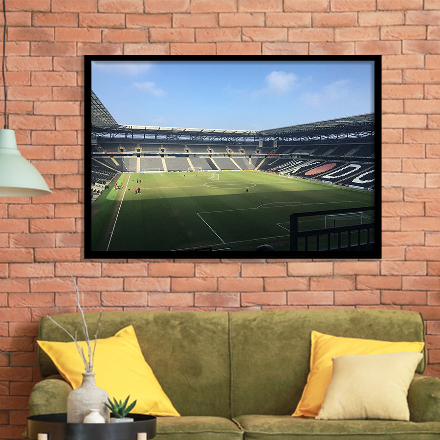 Milton Keynes Dons Stadium Art Prints Stadium MK Wall Art,Sport Stadium Art Prints, Fan Gift, Wall Decor