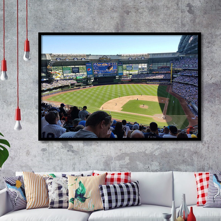 Milwaukee Brewers Stadium Art Prints Stadium Wall Art Miller Park Stadium Art Prints American,Sport Stadium Art Prints, Fan Gift, Wall Decor