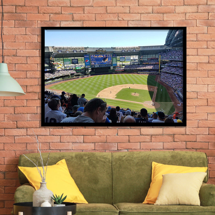 Milwaukee Brewers Stadium Art Prints Stadium Wall Art Miller Park Stadium Art Prints American,Sport Stadium Art Prints, Fan Gift, Wall Decor