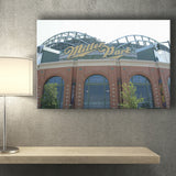 Milwaukee Brewers Stadium Miller Park Stadium Canvas Prints American,Sport Stadium Art Prints, Fan Gift, Wall Decor