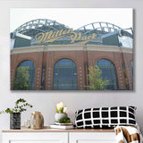 Milwaukee Brewers Stadium Miller Park Stadium Canvas Prints American,Sport Stadium Art Prints, Fan Gift, Wall Decor