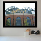 Milwaukee Brewers Stadium Miller Park Stadium Art Prints American,Sport Stadium Art Prints, Fan Gift, Wall Decor