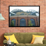 Milwaukee Brewers Stadium Miller Park Stadium Art Prints American,Sport Stadium Art Prints, Fan Gift, Wall Decor