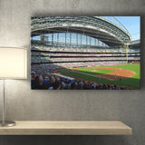 Milwaukee Brewers Stadium Wall Art Miller Park Stadium Canvas Prints American,Sport Stadium Art Prints, Fan Gift, Wall Decor