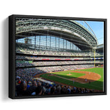 Milwaukee Brewers Stadium Wall Art Miller Park Stadium Framed Canvas Prints American,Sport Stadium Art Prints, Fan Gift