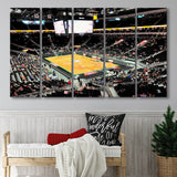 Milwaukee Bucks Stadium Canvas Prints Fiserv Forum Wall Art NBA,Multi Panels B,Sport Stadium Art Prints, Fan Gift