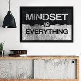 Mindset Is Everything V3 Framed Canvas Wall Art - Canvas Prints, Painting Canvas, Prints for Sale