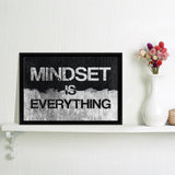 Mindset Is Everything V3 Framed Canvas Wall Art - Canvas Prints, Painting Canvas, Prints for Sale