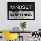 Mindset Is Everything V3 Framed Canvas Wall Art - Canvas Prints, Painting Canvas, Prints for Sale