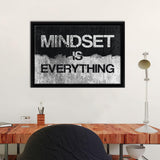 Mindset Is Everything V3 Framed Canvas Wall Art - Canvas Prints, Painting Canvas, Prints for Sale