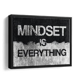 Mindset Is Everything V3 Framed Canvas Wall Art - Canvas Prints, Painting Canvas, Prints for Sale