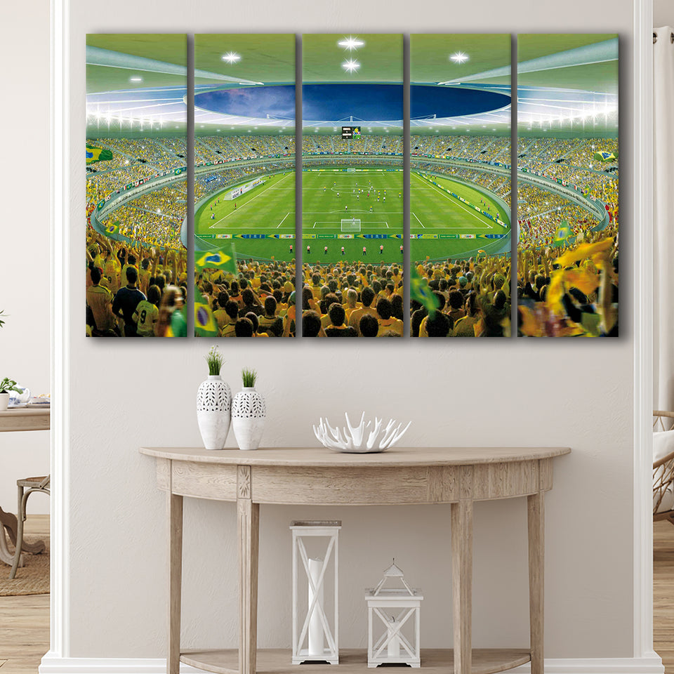 Mineirão Estadio Mineirão, Stadium Canvas, Sport Art, Gift for him, Multi Panels B, Canvas Prints Wall Art Decor