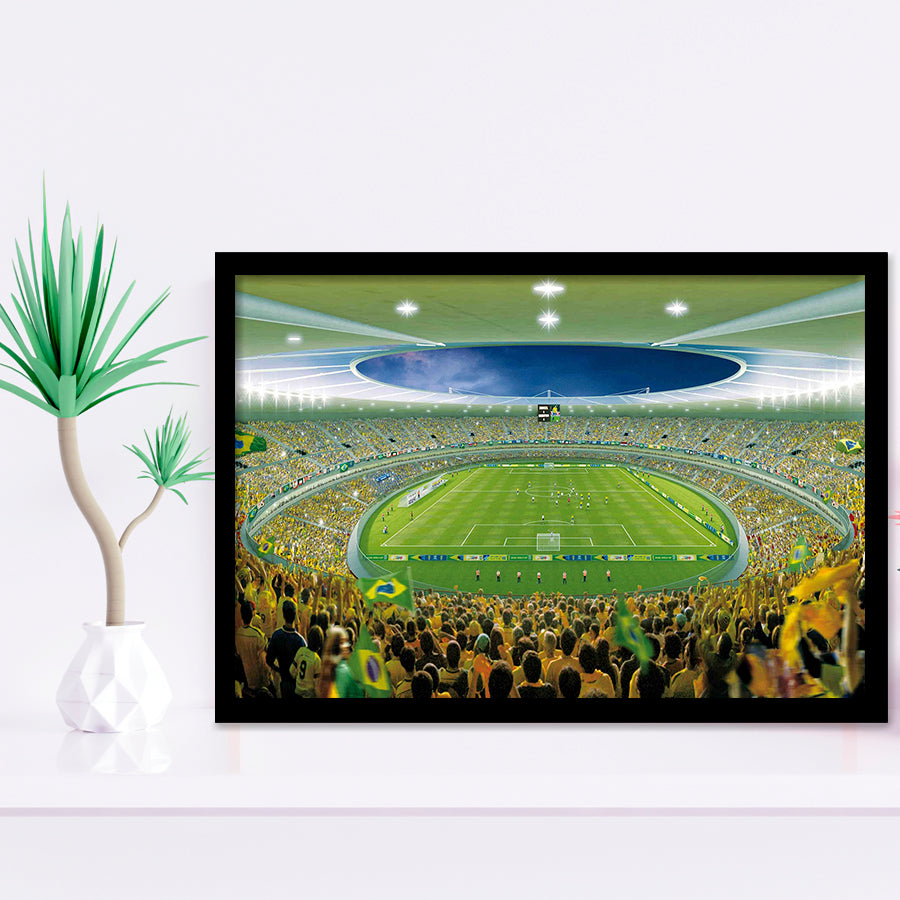 Mineirão Estadio Mineirão, Stadium Canvas, Sport Art, Gift for him, Framed Art Prints Wall Art Decor, Framed Picture