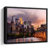 Minneapolis Framed Canvas Prints Wall Art Decor - Paiting Canvas, Art Prints, Floating Frame