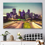 Minneapolis, Minneapolis Skyline Canvas Prints Wall Art Home Decor - Painting Canvas, Ready to hang
