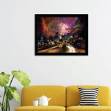 Minneapolis Minnesota Orion Nebula Skyline Framed Wall Art Prints - Framed Prints, Prints for Sale, Framed Art
