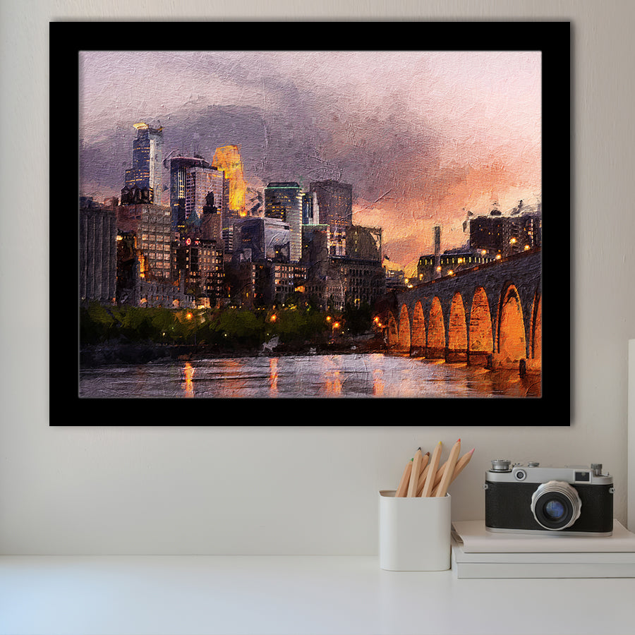 Minneapolis Framed Art Prints Wall Decor - Painting Prints, Framed Picture, Home Decor