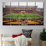 Minnesota Golden Gophers Stadium Canvas Prints Huntington Bank Stadium Wall,Multi Panels B,Sport Stadium Art Prints, Fan Gift