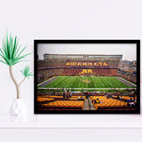 Minnesota Golden Gophers Stadium Art Prints Huntington Bank Stadium Wall,Sport Stadium Art Prints, Fan Gift, Wall Decor