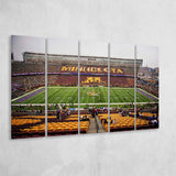 Minnesota Golden Gophers Stadium Canvas Prints Huntington Bank Stadium Wall,Multi Panels B,Sport Stadium Art Prints, Fan Gift