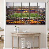 Minnesota Golden Gophers Stadium Canvas Prints Huntington Bank Stadium Wall,Multi Panels B,Sport Stadium Art Prints, Fan Gift